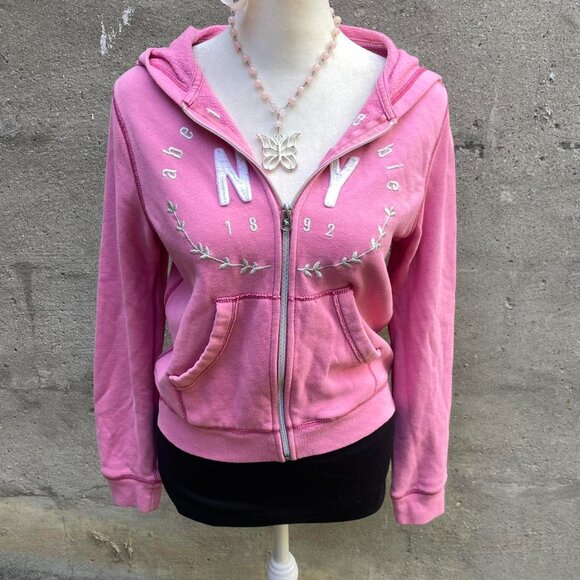 2000s Pink Abercrombie & Fitch Hoodie - Picture 7 of 7